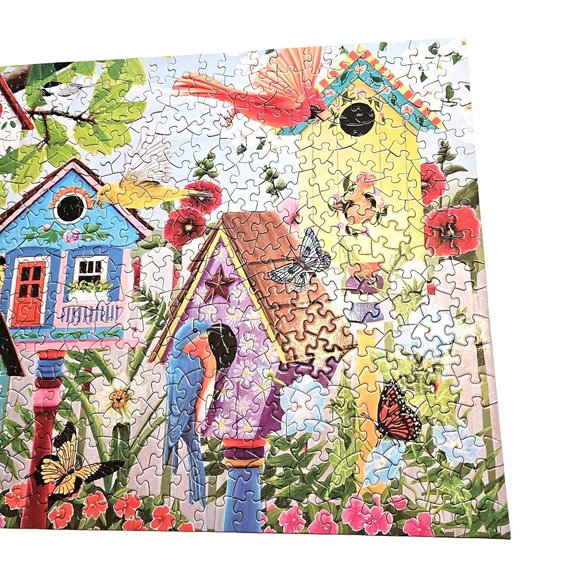 Bits and Pieces BIRDHOUSE GARDEN Jigsaw Puzzle 500 Pieces Kathy Bambeck COMPLETE - Picture 8 of 11